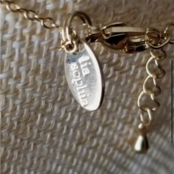 Lia Sophia Gold-Tone Necklace with Brown Faceted Bead & Tassel - Picture 3 of 9